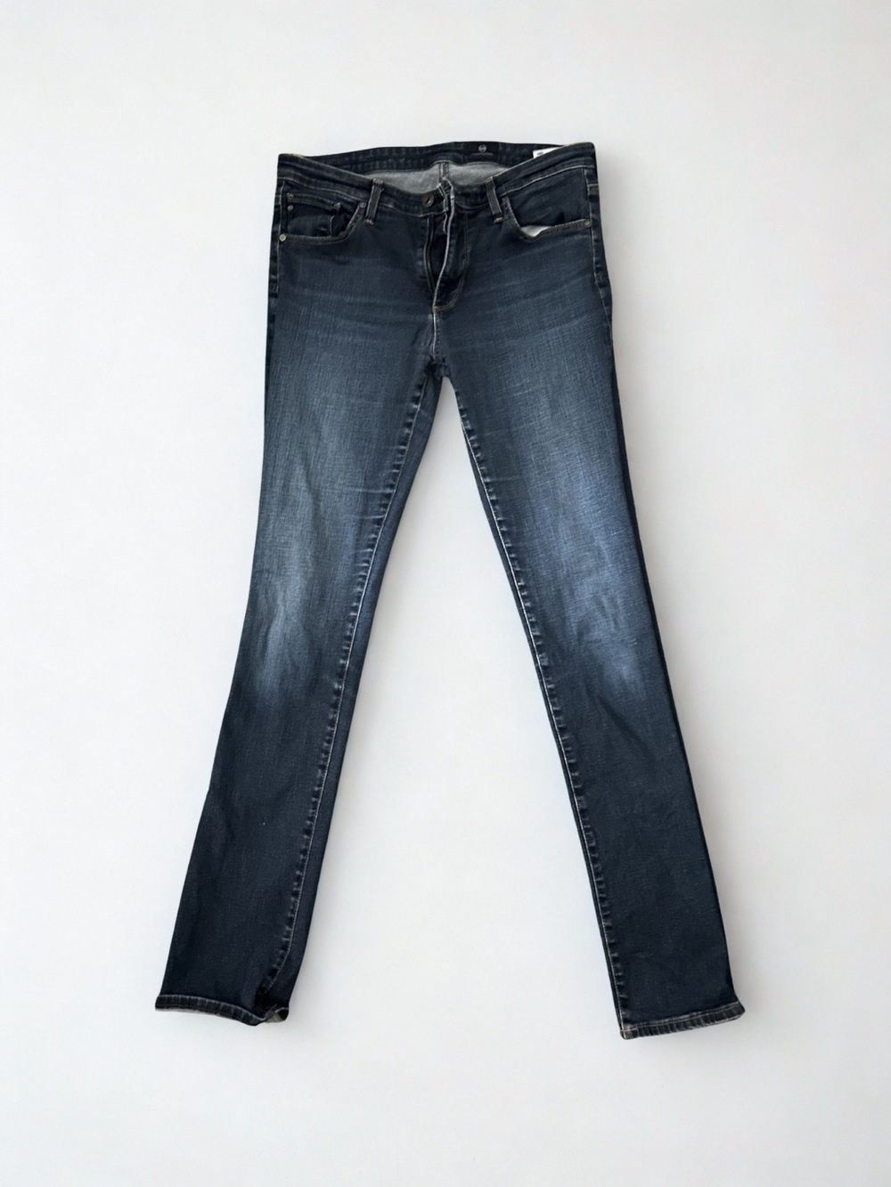 Ag Adriano Goldschmied Women's Skinny Jeans in Dark Blue Wash